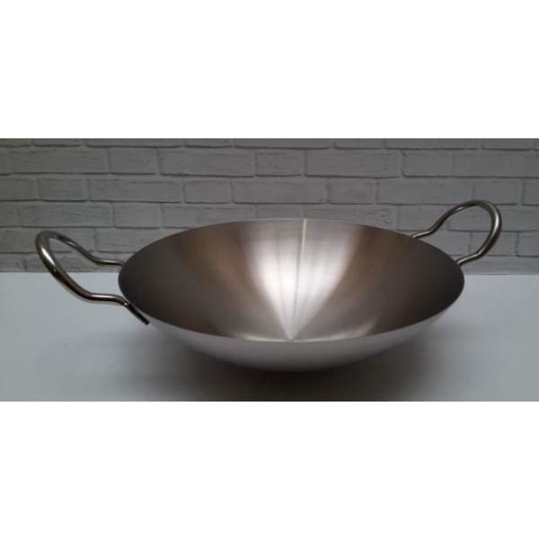 Unik BIMA WAJAN KUALI STAINLESS 32 CM / 304 - ASIAN HONGKONG WOK BP0101332