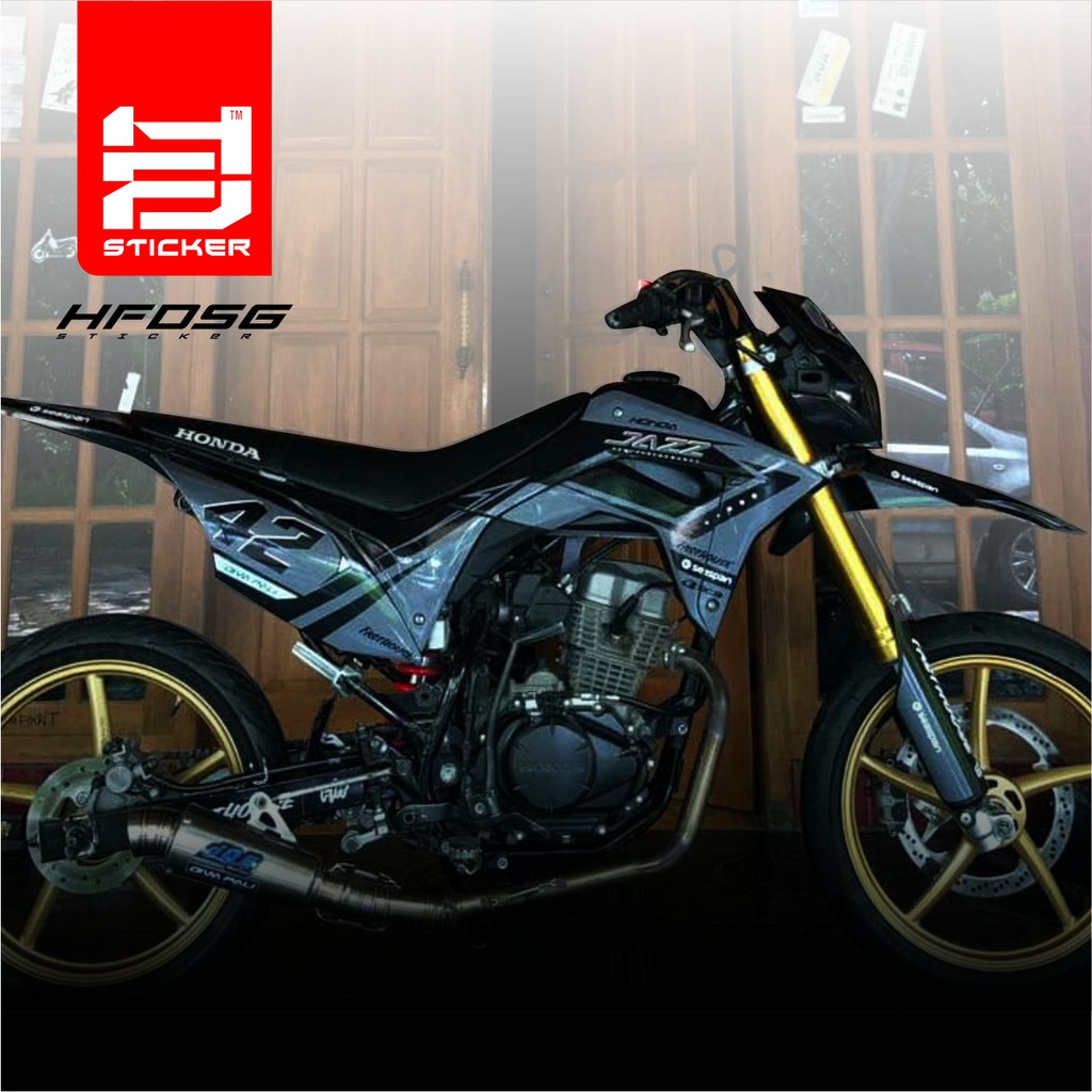 DECAL CRF 150 SUPER GLOSSY / DECAL SUPERMOTO / DECAL CRF SIMPEL KEREN