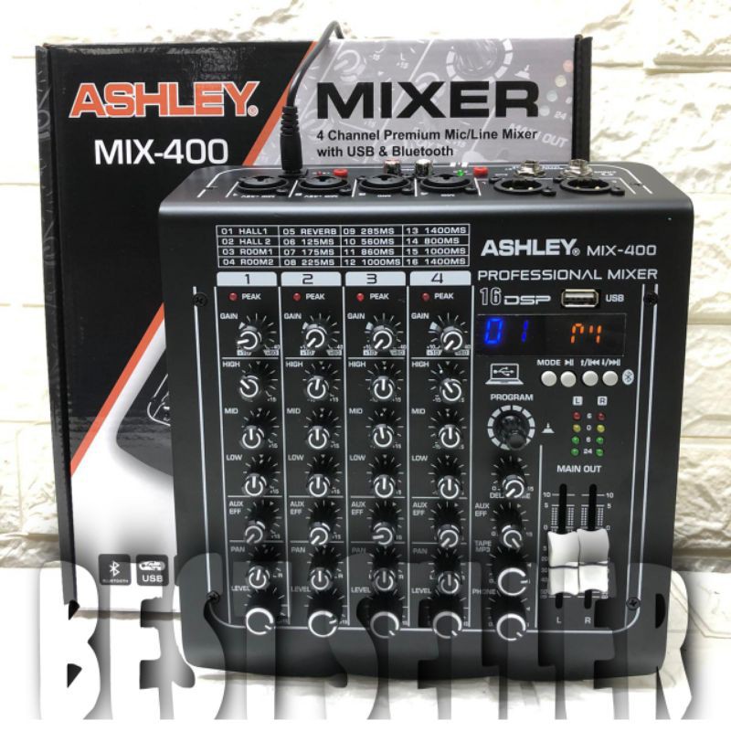 ASHLEY Mixer MIX 400 Bluetooth 4 Channel Original