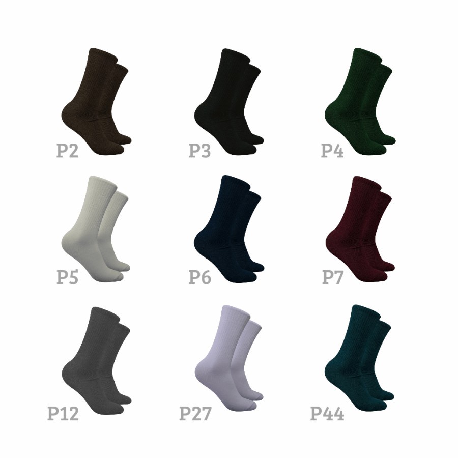 Qausku Kaos Kaki Polos Panjang pria | kaos kaki polos panjang wanita | kaos kaki polos panjang tebal