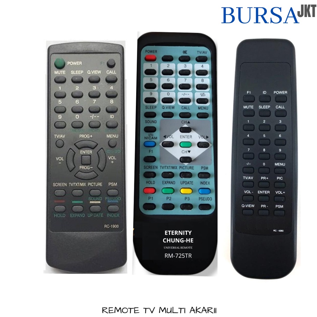 REMOTE REMOT AKARI TV SERBAGUNA ANALOG REMOT PENGGANTI