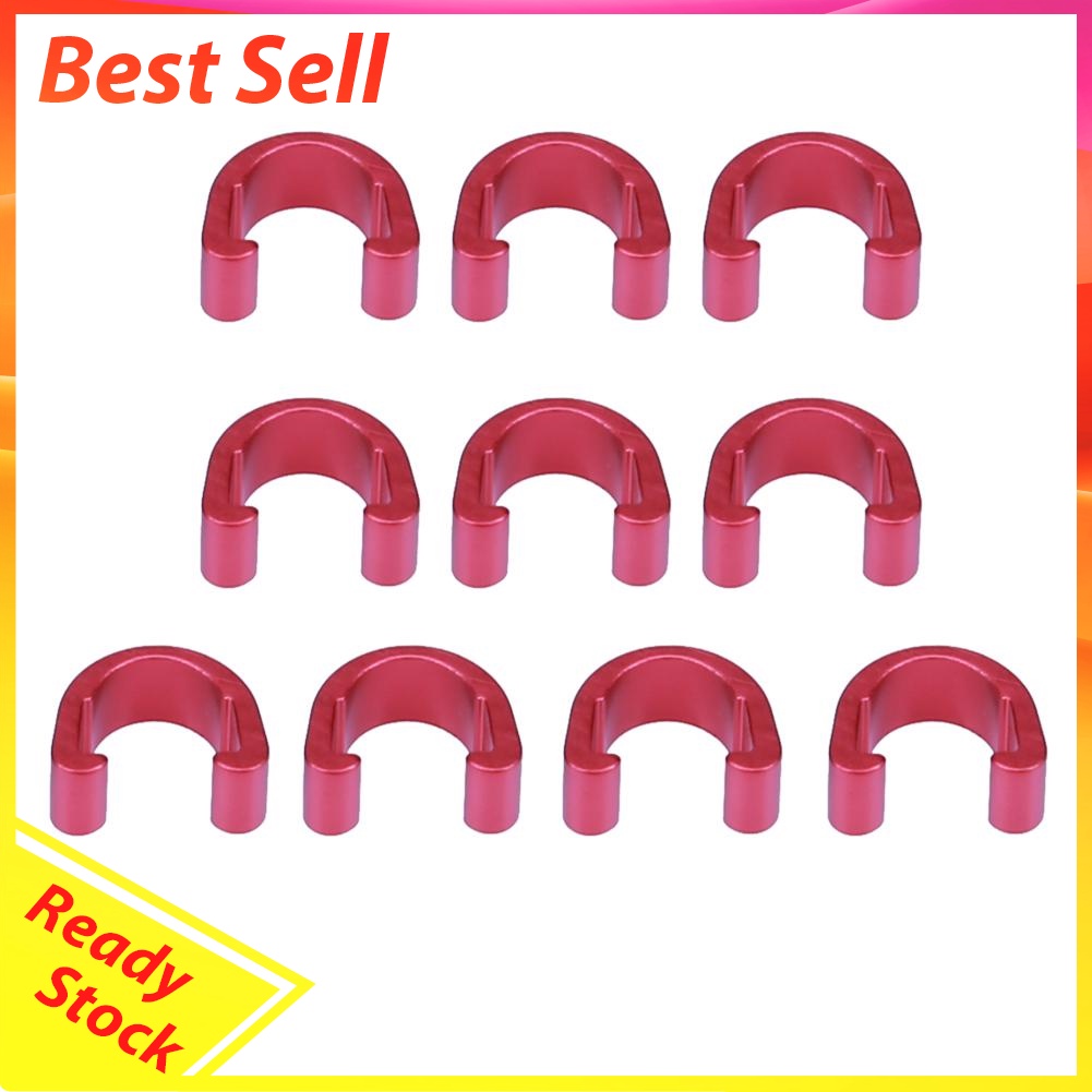 10pcs Bike Bicycle C-Clips Buckle Hose Brake Gear Cable Housing Guide