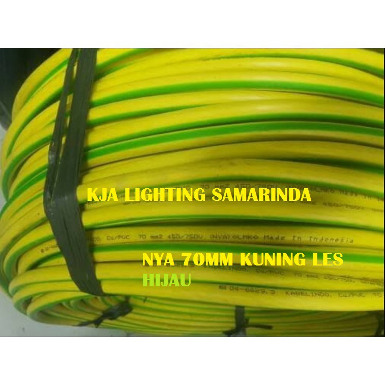 Kabel Grounding Eterna NYA 70mm / NYA 70 mm / NYA 1x70mm kuning hijau