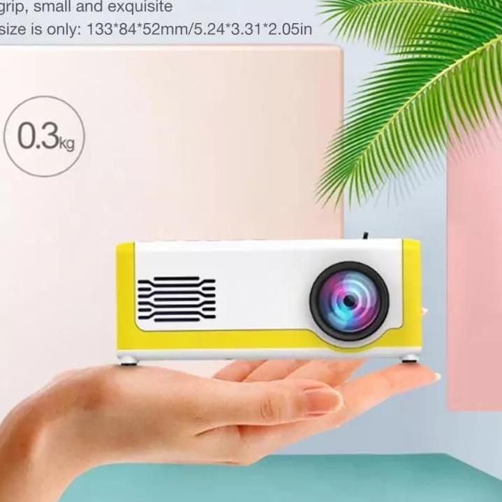 CodeP5b5A--Projector Layar Tancap 1080P infocus Infokus Original Portable Mini Home Projector 50ANSI