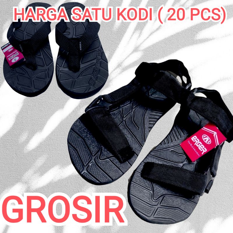 Sandal Erger Jepit dan Gunung satu kodi hiking/grosir/20 pcs Sandal Erger jepit dan gunung