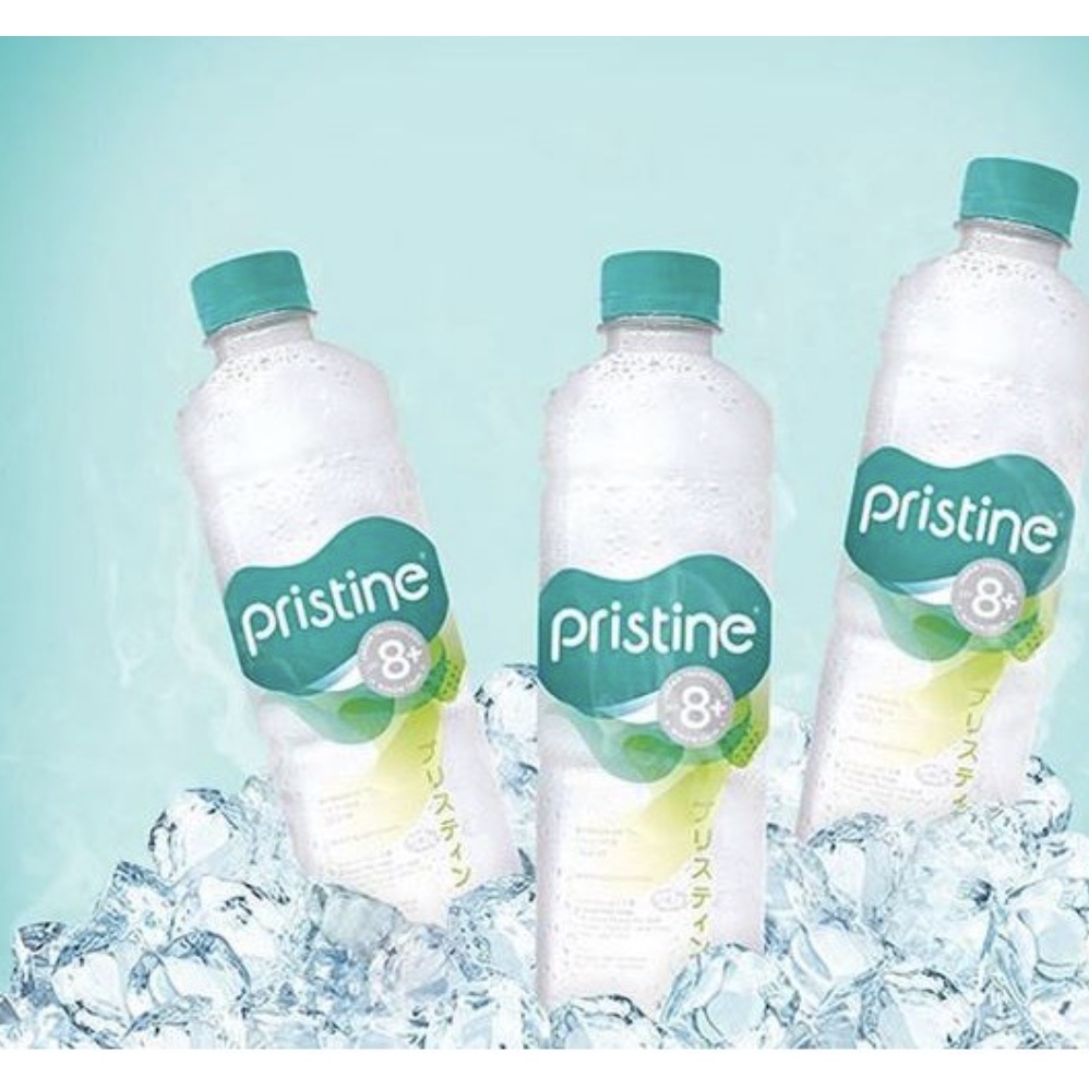 Air Mineral Pristine 600 ML  P.H 8.6 [ 1 kartonan isi 24 Botol ]