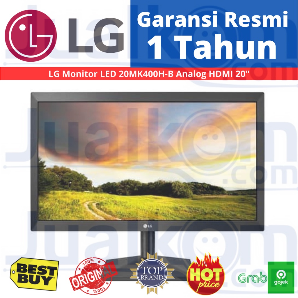 LED MONITOR LG 20&quot;  20MK400H-B (HDMI) RESMI