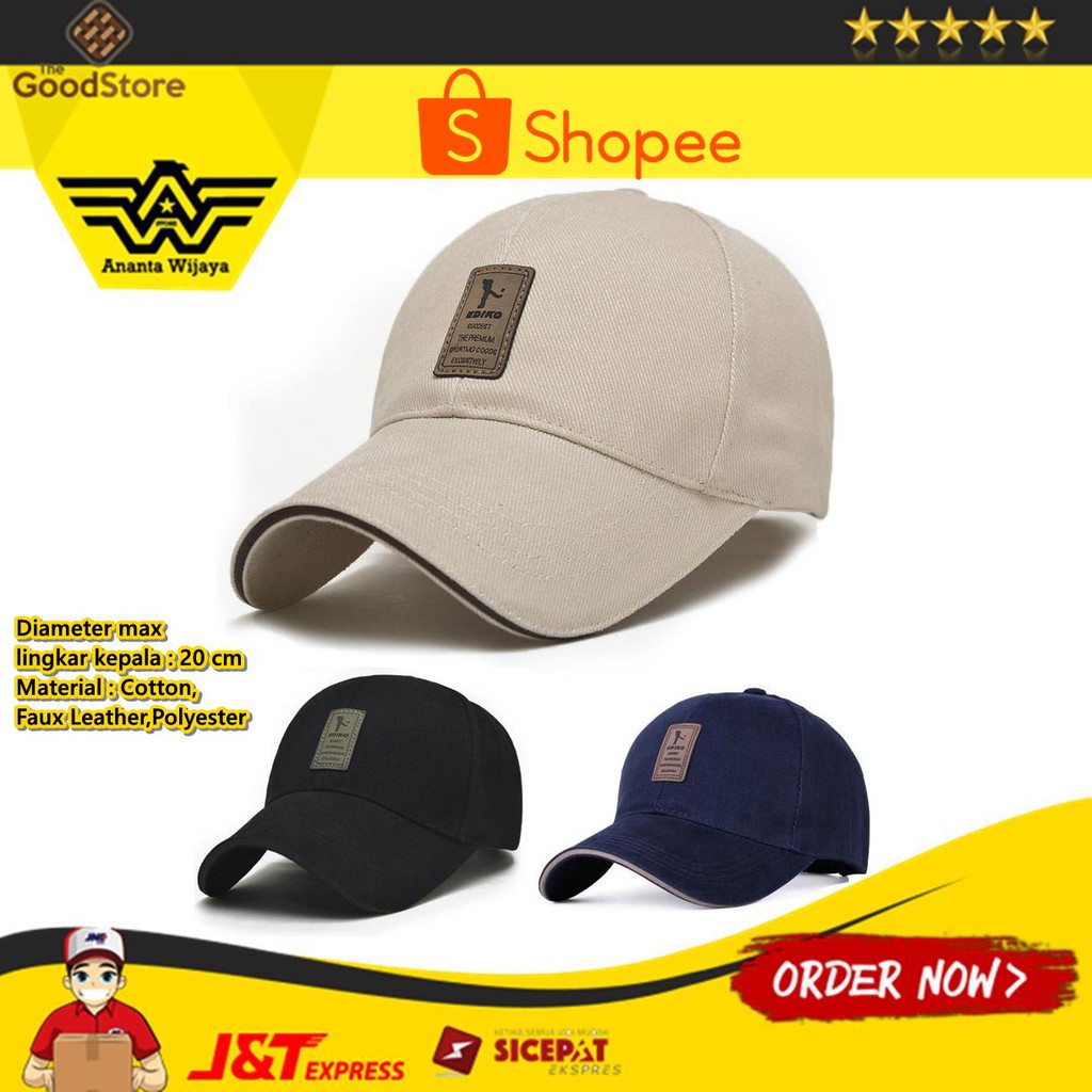 EDIKO Topi Baseball Golf Logo Ediko Sport Fashion | Shopee