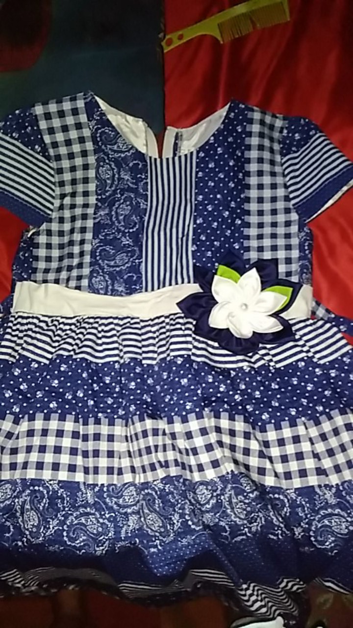 Two Mix Dress Anak Fashion Motif Batik Usia 1-12 Tahun Y864