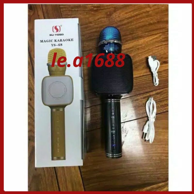 Mic Bluetooh ys68/mic smule ys 68/imic/mic ktv/mic karaoke