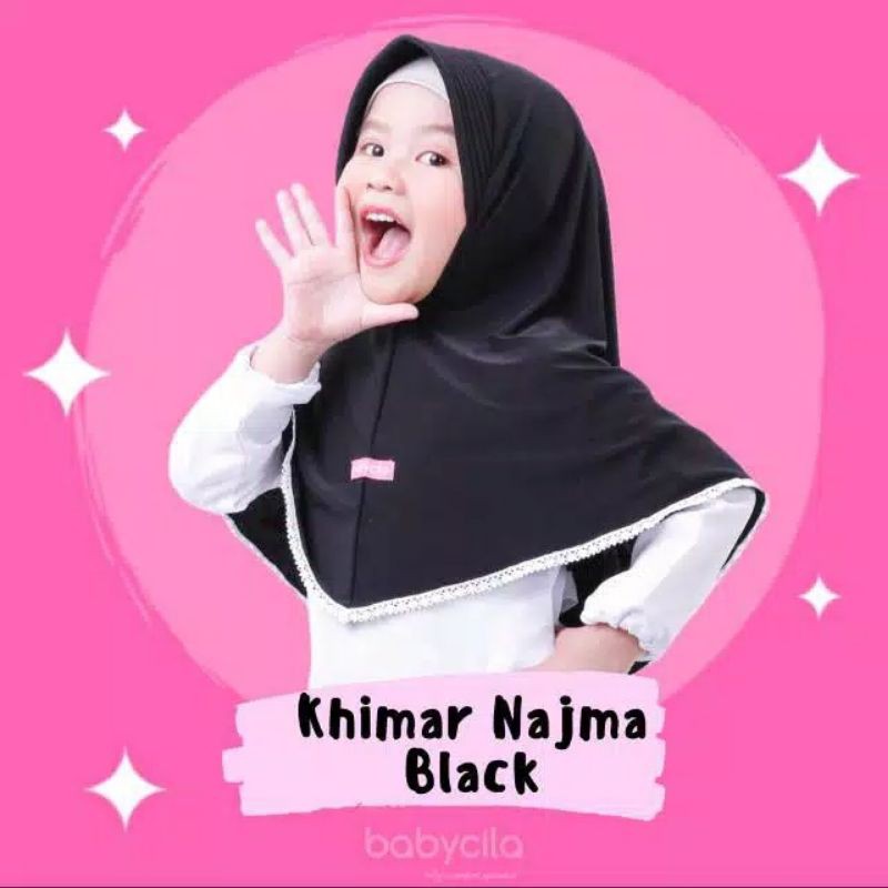 Afsheenastore Jilbab Khimar Najma Usia 1 2 3 4 5 6 7 Th