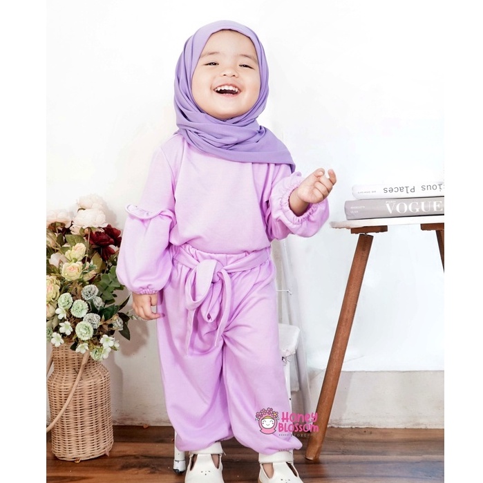 One Set Anak Polos / One Set Anak Perempuan Alika / Set Baju Muslim Anka 0-5 Tahun