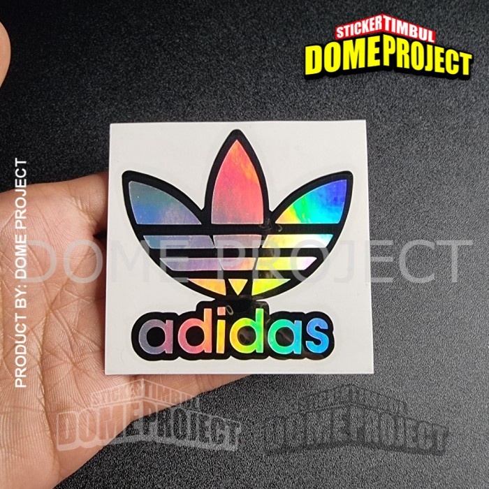 STIKER CUTTING ADIDAS DECAL HOLOGRAM AKSESORIS BODY MOTOR STICKER AESTHETIC DEKORASI OTOMOTIF