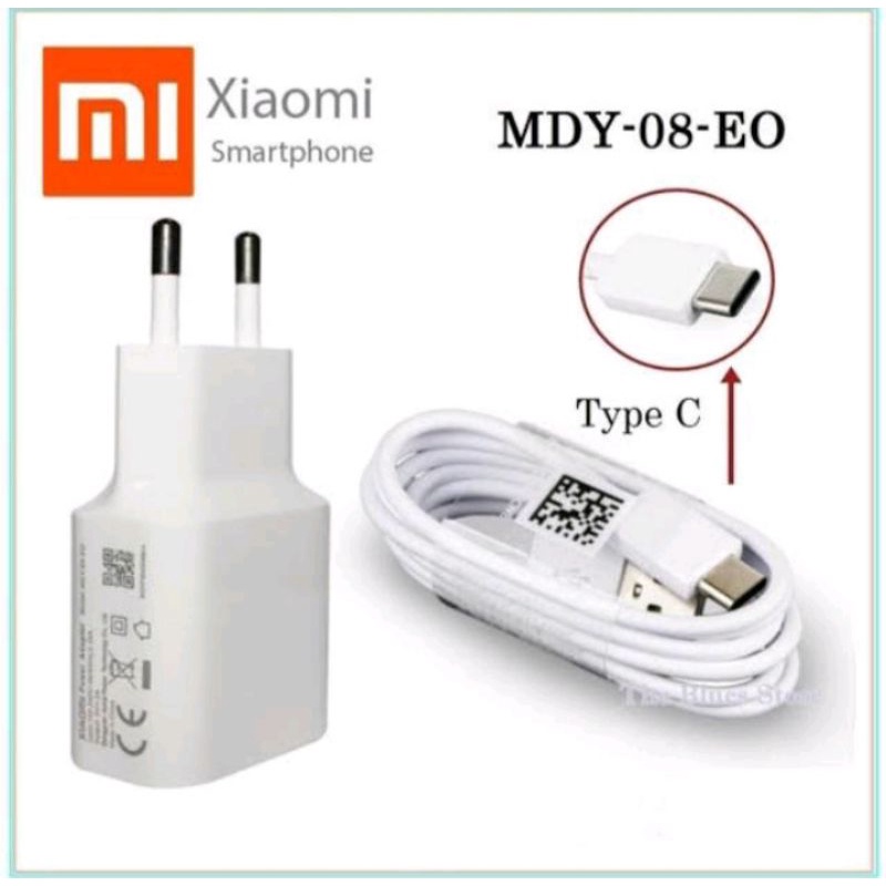 TRAVEL CHARGER XIAOMI TYPE C FAST CHARGING 3A ORIGINAL MDY-08-EH