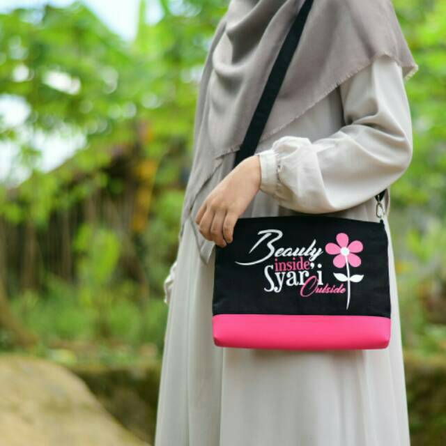 Slingbag Muslimah/Tas Canvas Wanita/Tas Muslimah