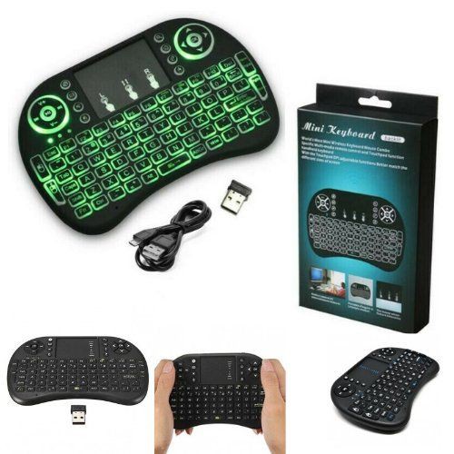 Wireless Mini Keyboard Touch Pad Smart TV PC HP 2.4Ghz i8 OMKY0RBK 111