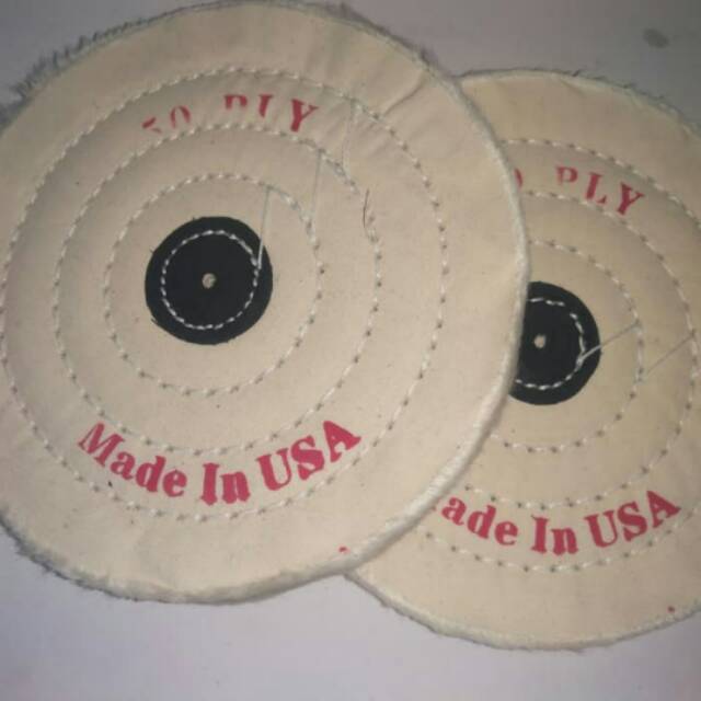 Polishing Wool Pad 6 inch Pad Kain Wol Poles Emas