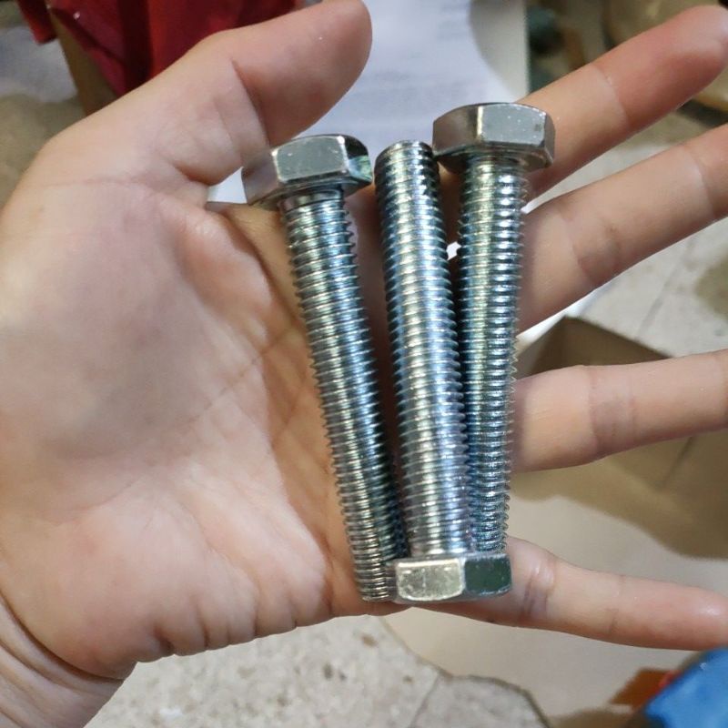 baut m12x70 kualitas bagus galvanis / baut kepala kunci m12x70 panjang 7cm / baut M12 x 70