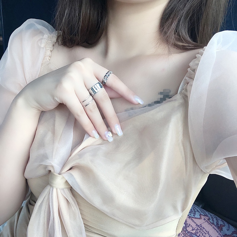 Cincin Model Terbuka Gaya Hip Hop