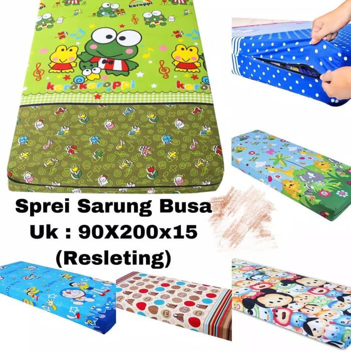 SARUNG BUSA SPREI RESLETING SPREI MOTIF KARAKTER DAN BUNGA UKLURAN NO 3 DAN 4