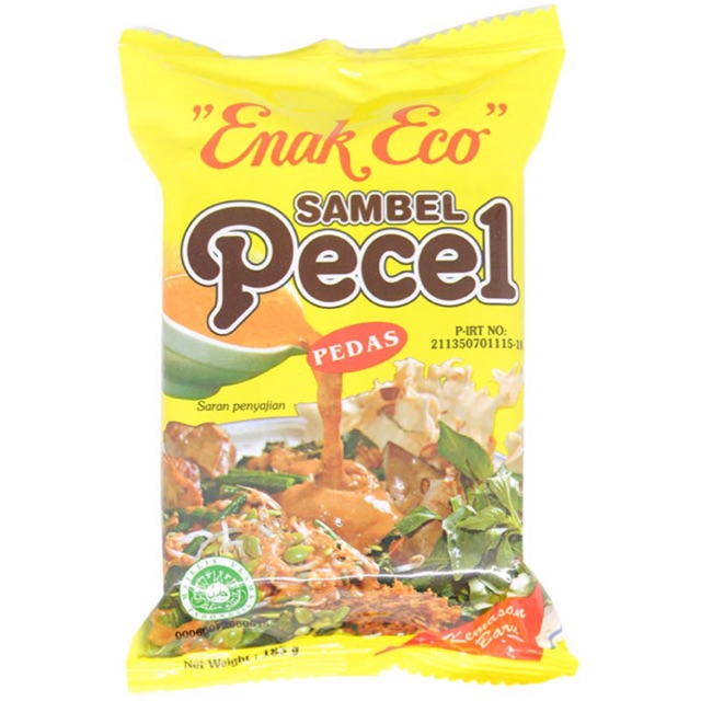 

ENAK ECO BUMBU PECEL PEDAS 185G