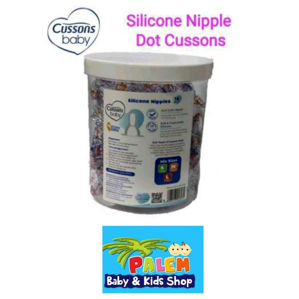 grosir isi 18pcs 1toples Cussons Baby Nipple standar Sillicone Jar/Dot Bay