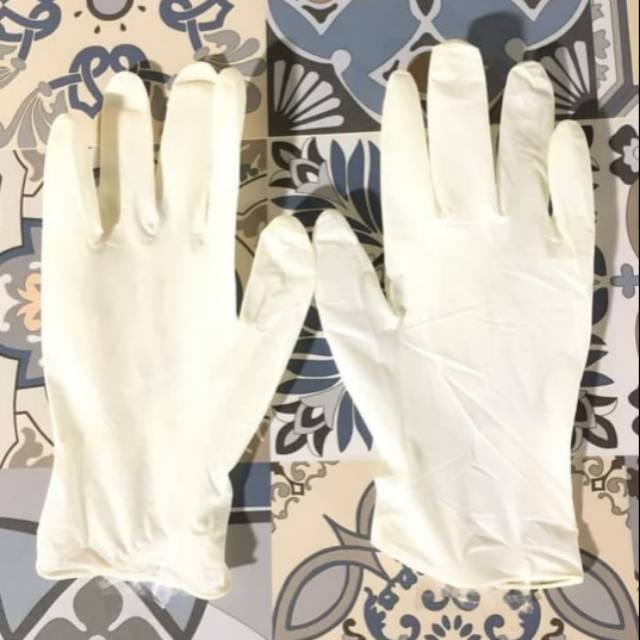 SARUNG TANGAN KARET 1 PASANG / SARUNG TANGAN LATEX / SARUNG TANGAN MEDIS CAT RAMBUT