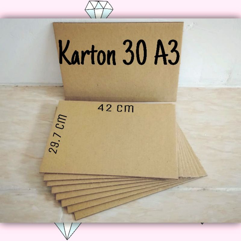 Jual Karton A3 no.30/Yellow Board/Karton Hardboard/Karton Board