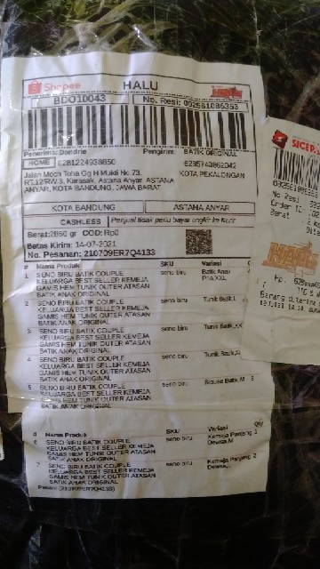 Seno Biru Batik Couple Keluarga Best Seller Kemeja Gamis Hem Tunik Outer Atasan Batik Anak Original