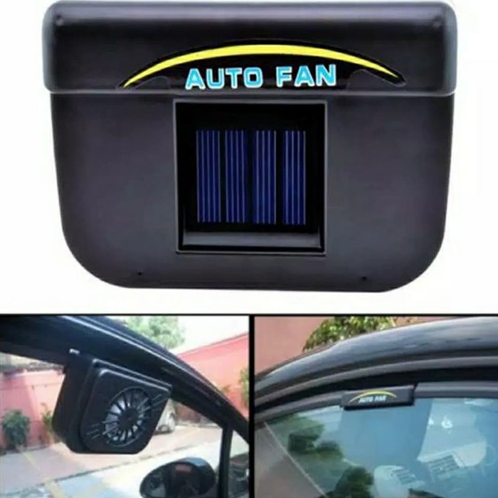 Autofan Solar Car Window Fan /Kipas Angin Otomatis Solar Energi Ac Air Car Fan