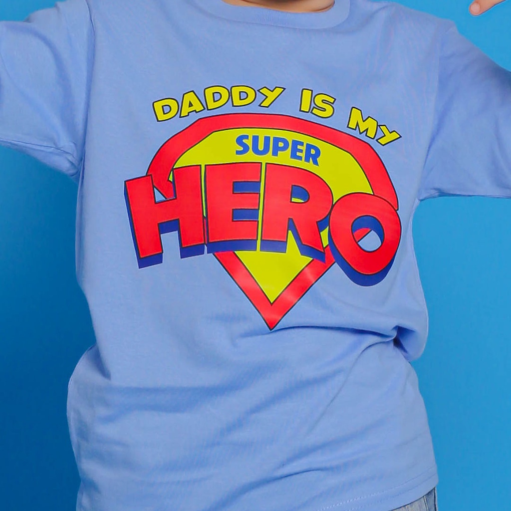 Kaos Distro Anak Premium Daddy Superhero