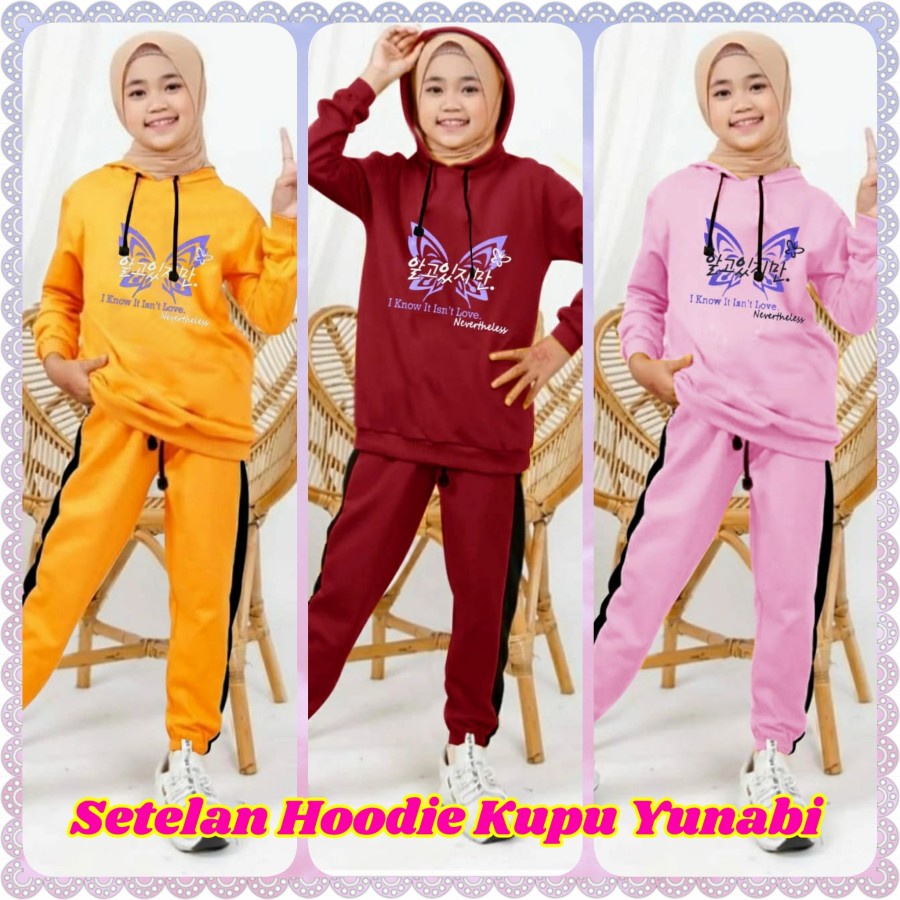 STELAN BAJU ANAK / SETELAN TRAINING / TRENING ANAK / STELAN Training USIA 8-10 TAHUN / Setelan Hoodi