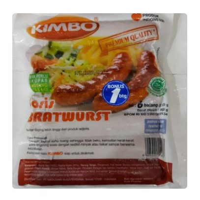 Sosis Kimbo Bratwurst ( Isi 6 ) / 1 Pack