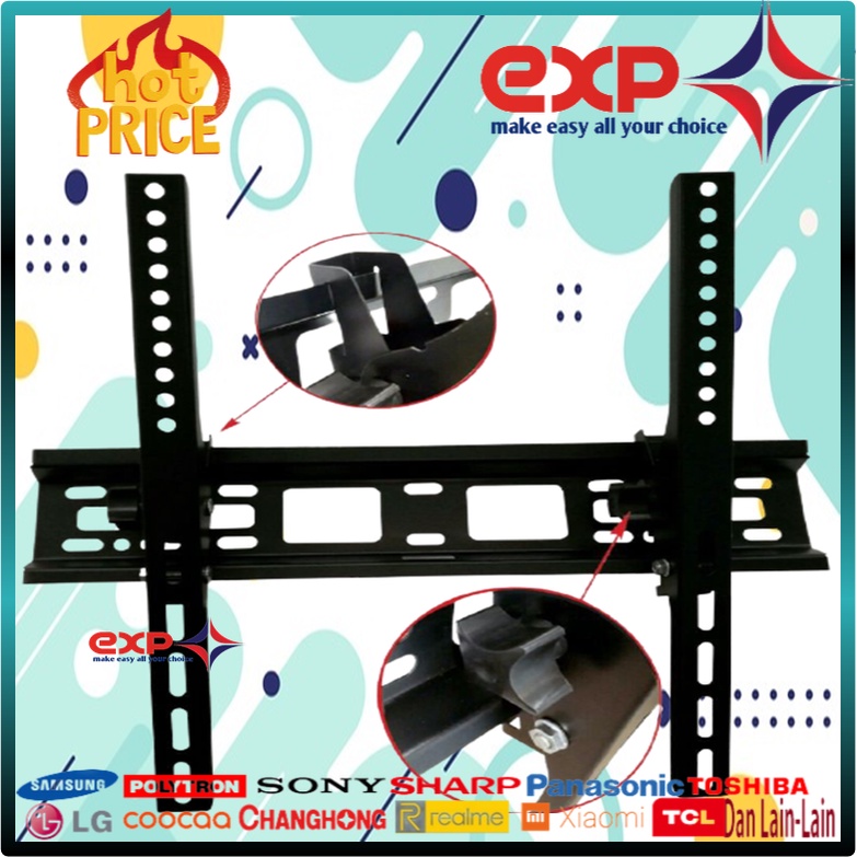 Garansi cocok!!! Bracket TV universal 42&quot; s/d 55&quot; Waterpas adjustable position-20