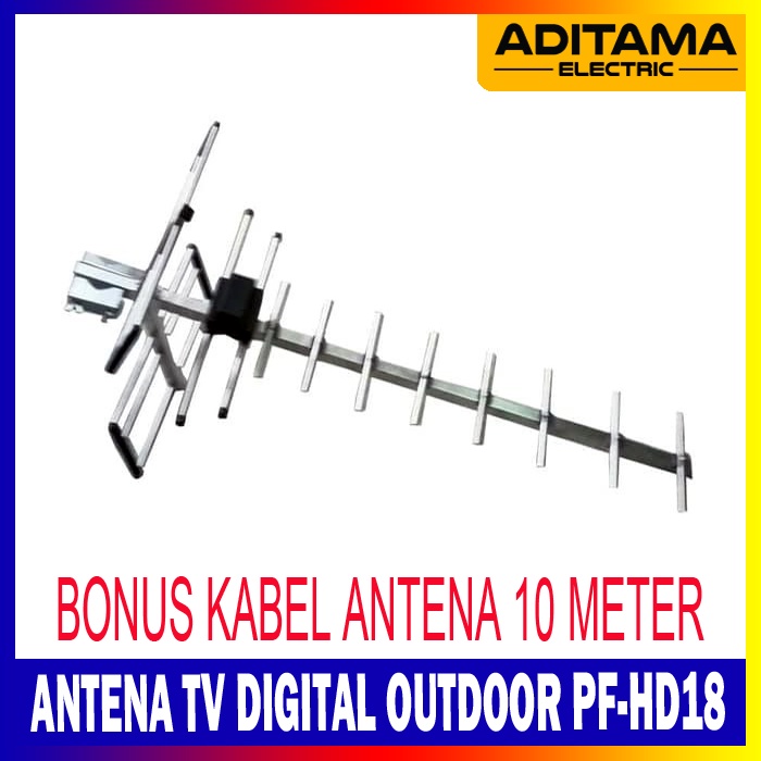 ANTENA TV DIGITAL OUTDOOR PF DIGITAL HD18 / PF ANTENNA YAGI PF-HD 18