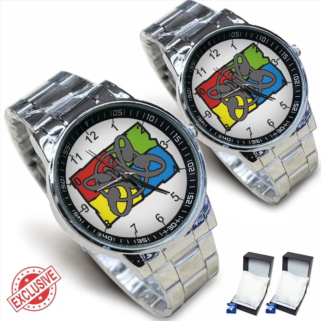 Jam Tangan Rantai Couple SLANK Motif 15