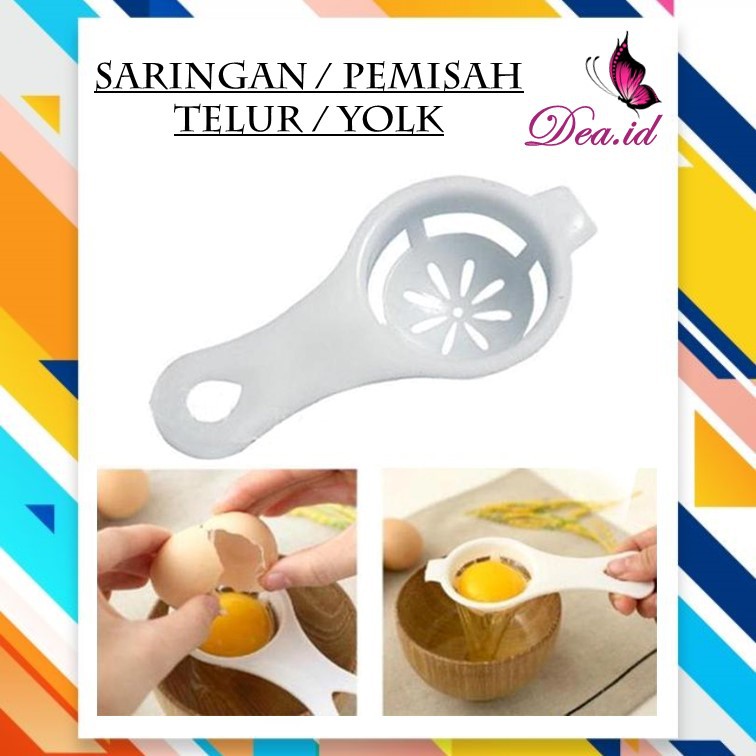 [DEASHOP] ALAT PEMISAH / SARINGAN / PENYARING PUTIH DENGAN KUNING TELUR