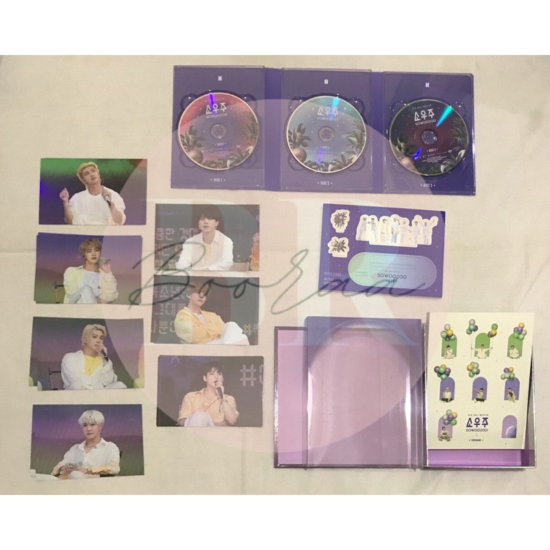 [READY STOCK - SIAP KIRIM] BTS MUSTER SOWOZOO 2021 DVD SWZ DIGIPACK 3 DISC HOLOGRAM POSTCARD SET RM 