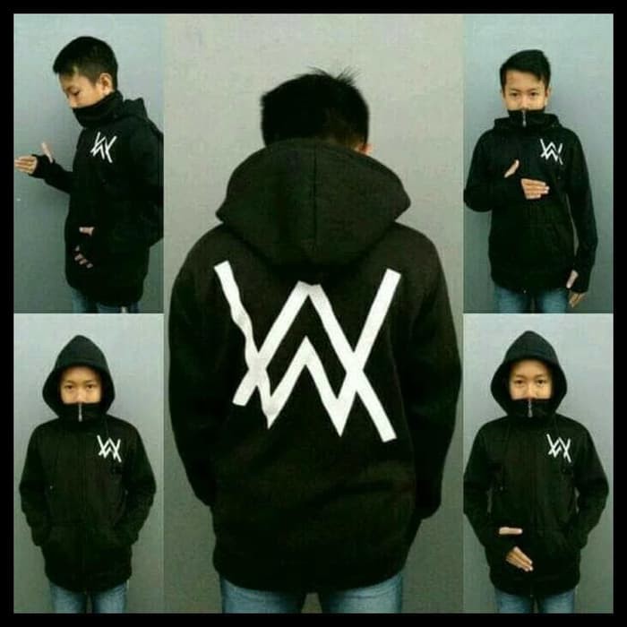 Jaket sweater Anak Hoodie AW Ninja Fleece Tebal