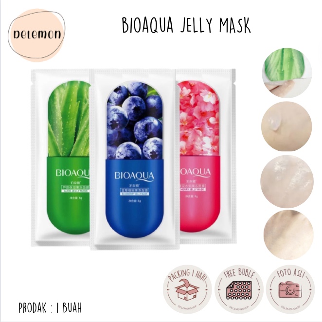 JELLY MASK - MASKER JELLY ALOEVERA BLUEBERRY CHERRY MASKER