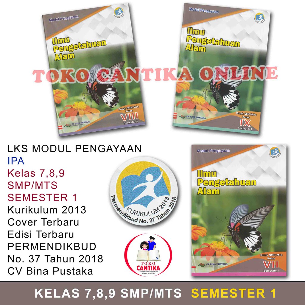 Buku Lks Ipa Kelas 7 8 9 Smp Mts Judul Semester 1 Kurikulum 2013 Modul Pengayaan K13 Shopee Indonesia