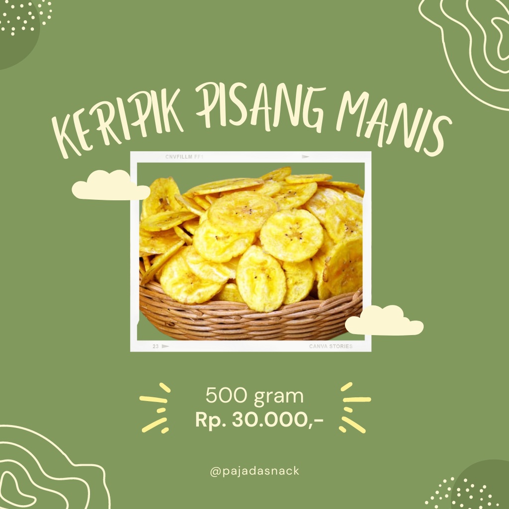 

keripik pisang koin manis / keripik pisang bulat manis / keripik pisang manis renyah