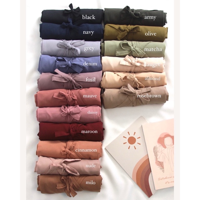 HIJABQA - Bergo Maryam Premium Hijab Bergo Tali