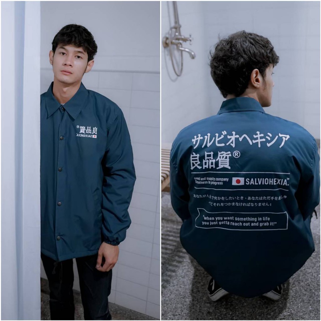 JAKET PRIA - JAKET COACH SALVIO HEXIA - JAKET WINDBREAKER - JAKET PARASUT-Japan Petrol