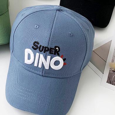 Topi baseball kaktus cream-Spr dino biru dewasa