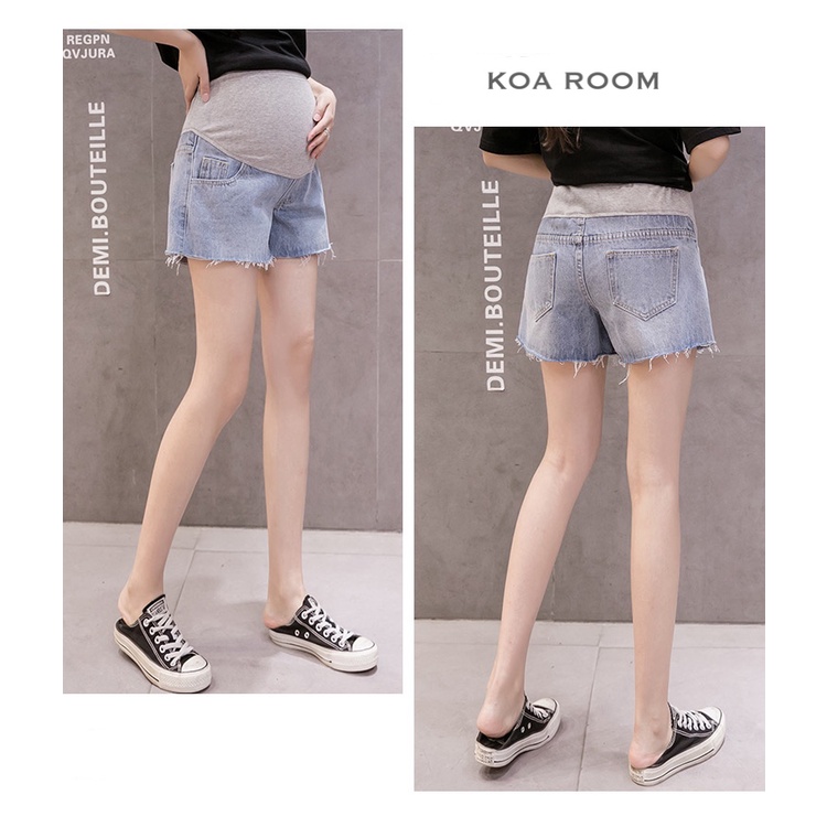 DP3311  Maternity Denim Short Pant ( Jean Pendek Bumil )