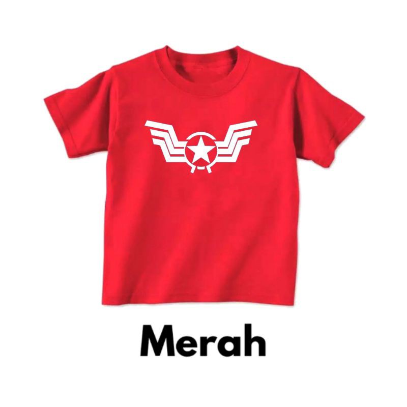 kaos anak superhero