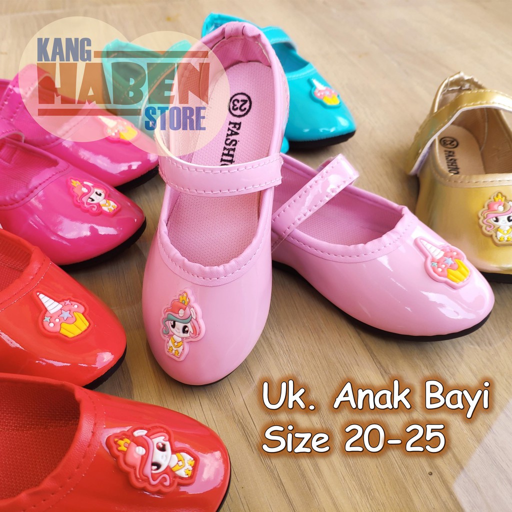 Sepatu Balet Slip On Anak Bayi Perempuan Karakter Lucu BX8015E