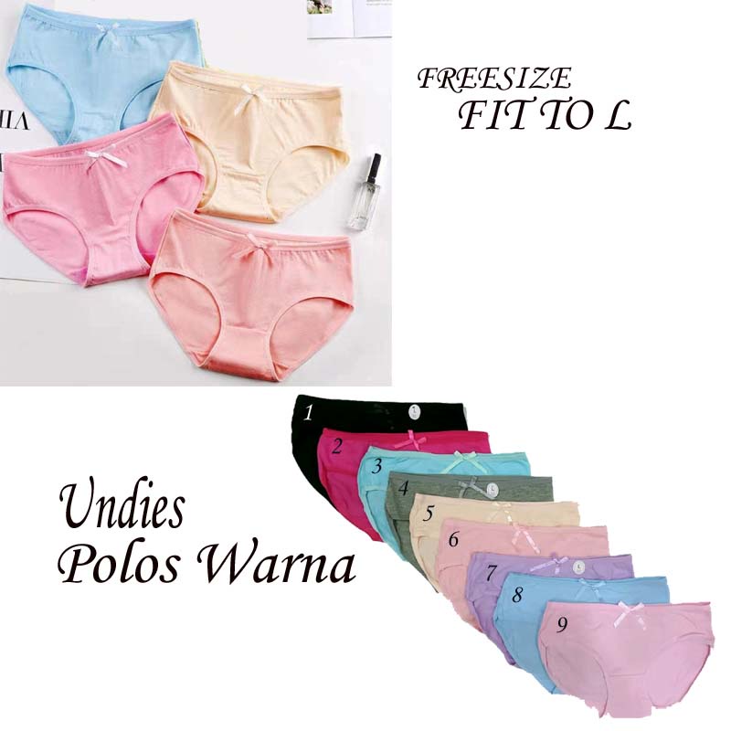 Cd Celana Dalam Wanita Polos Warna Katun 1001.