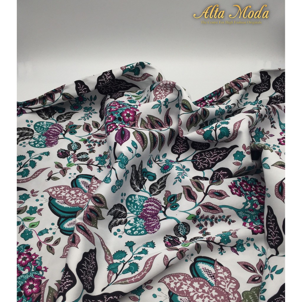 

Alta Moda Katun Motif Fancy Bunga Bali Tosca - White Kain Premium (1M)